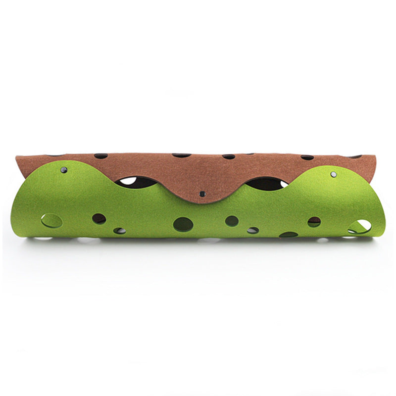 Deformable Felt Pom Cat Tunnel