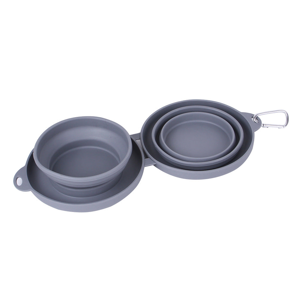 Innovative Foldable Double Bowl