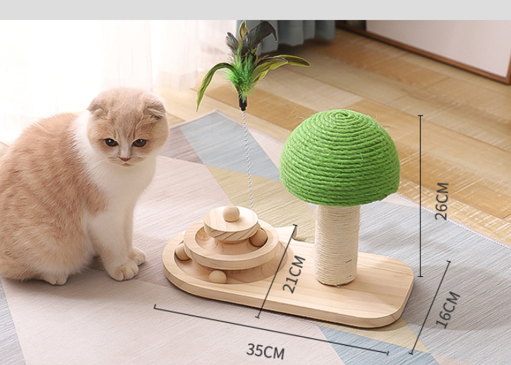 Double Sisal Balls Cat Tree