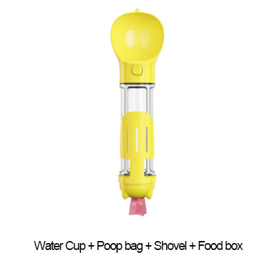 Portable 3-in-1 Pet Companion Water Bottle Food Feeder
