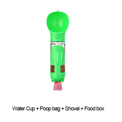 Portable 3-in-1 Pet Companion Water Bottle Food Feeder