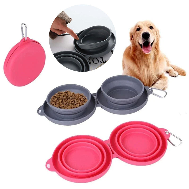 Innovative Foldable Double Bowl