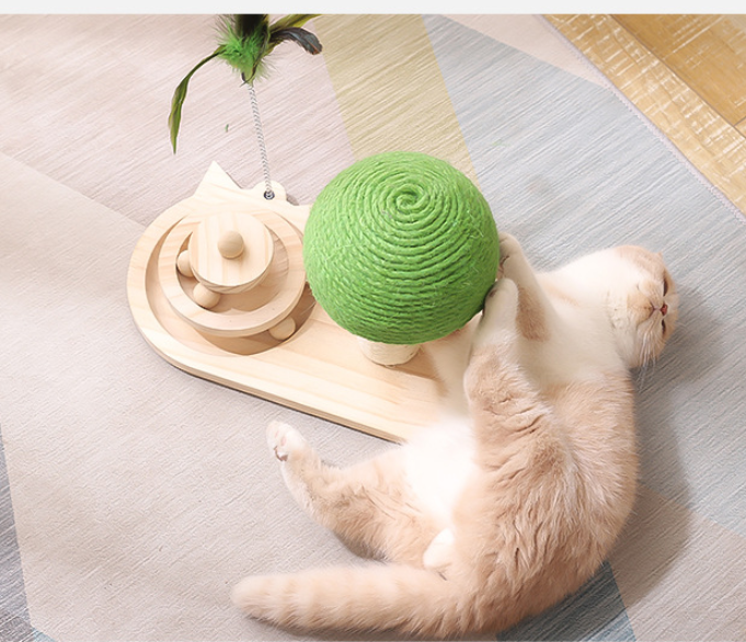 Double Sisal Balls Cat Tree