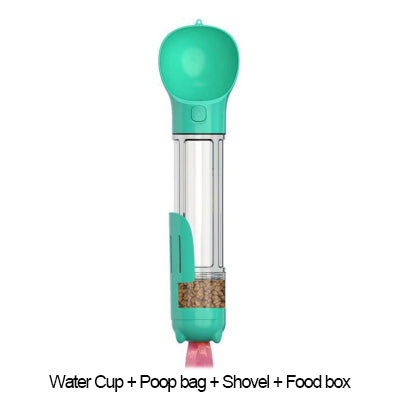 Portable 3-in-1 Pet Companion Water Bottle Food Feeder