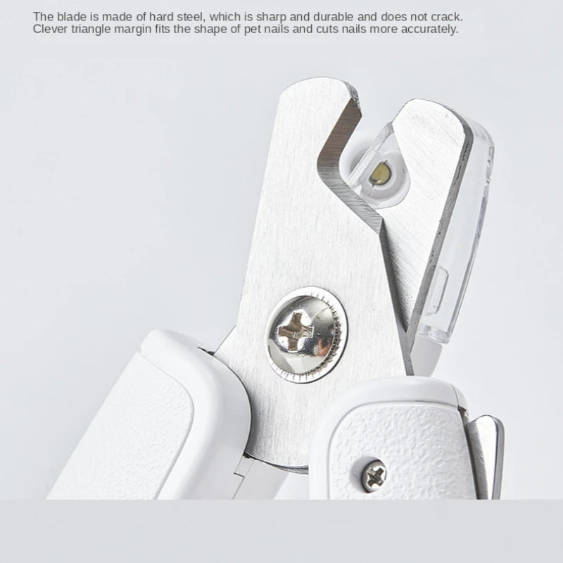 Professional LED Pet Nail Clippers for Cats and Dogs
