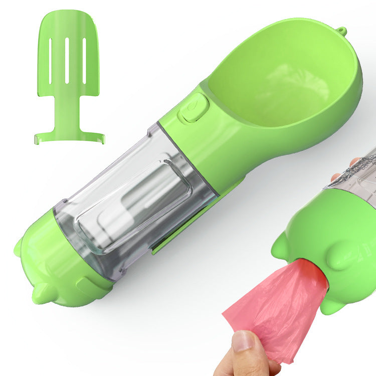 Portable 3-in-1 Pet Companion Water Bottle Food Feeder