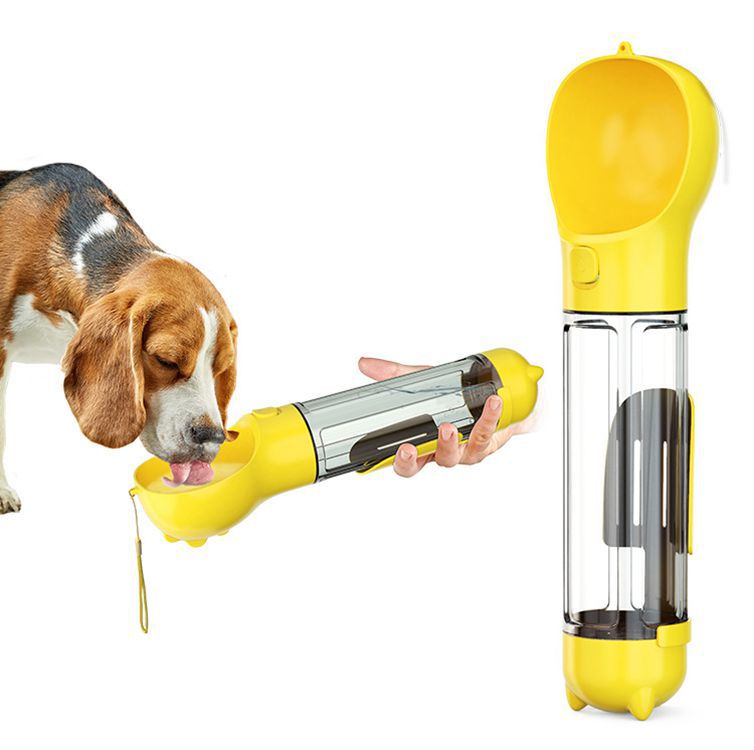 Portable 3-in-1 Pet Companion Water Bottle Food Feeder