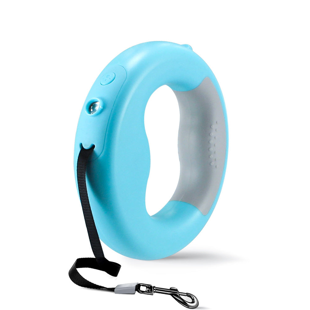 Luminous Telescopic Dog Rope with Automatic Retraction