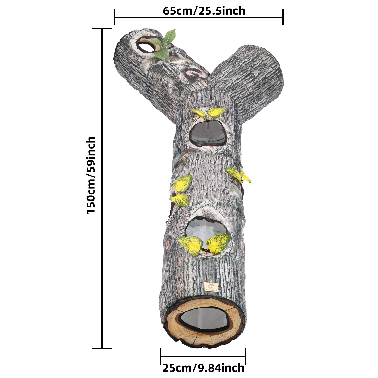 Whimsical Tree Pattern Tunnel Pet Toy