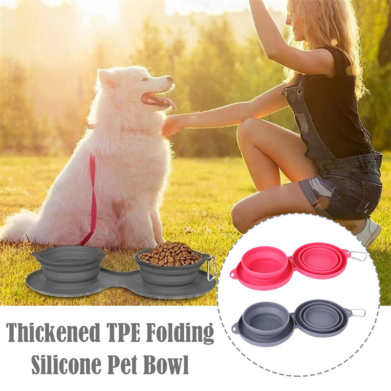 Innovative Foldable Double Bowl